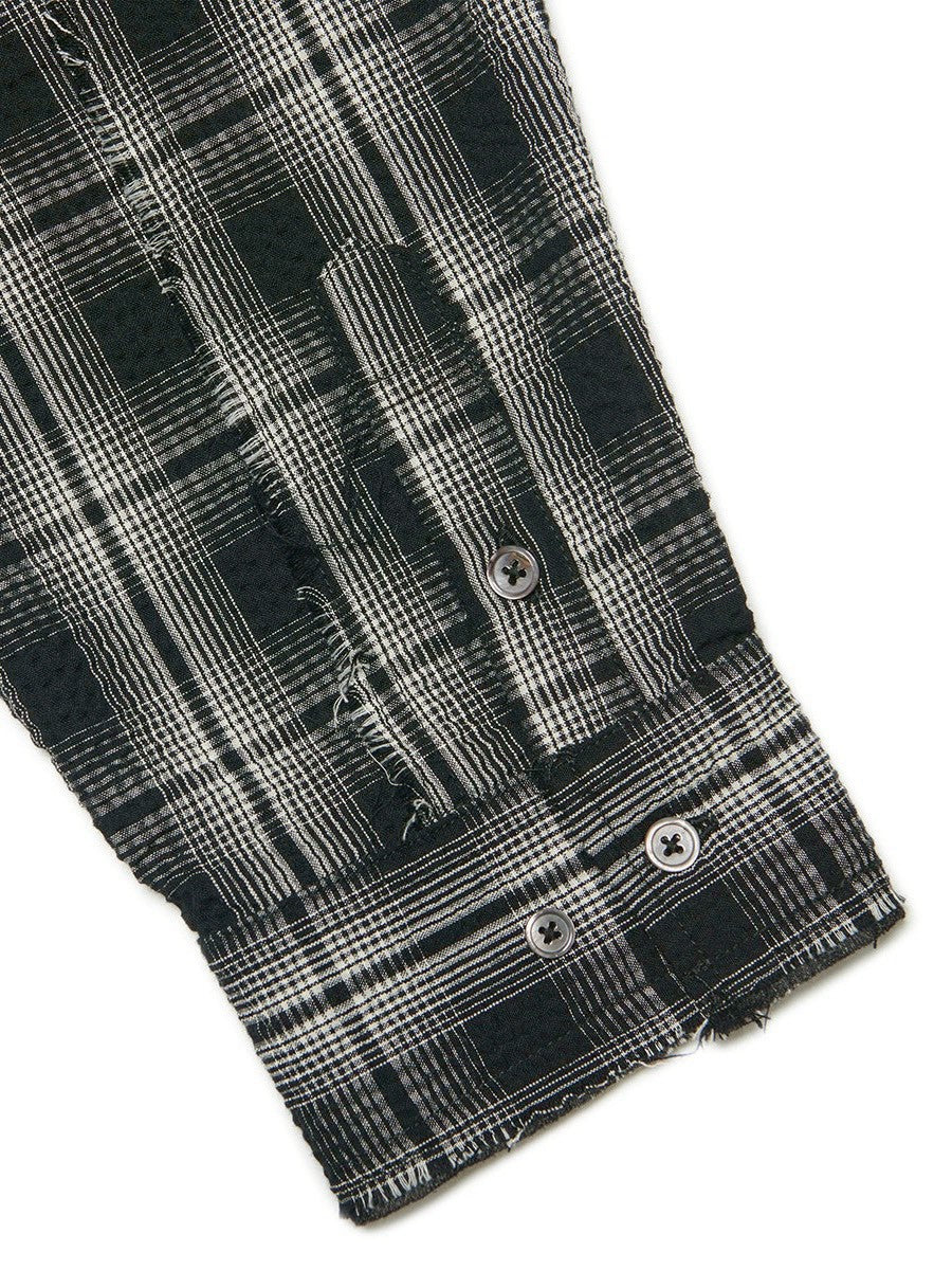【NOMANUAL】ROUGH SEERSUCKER CHECK SHIRTS