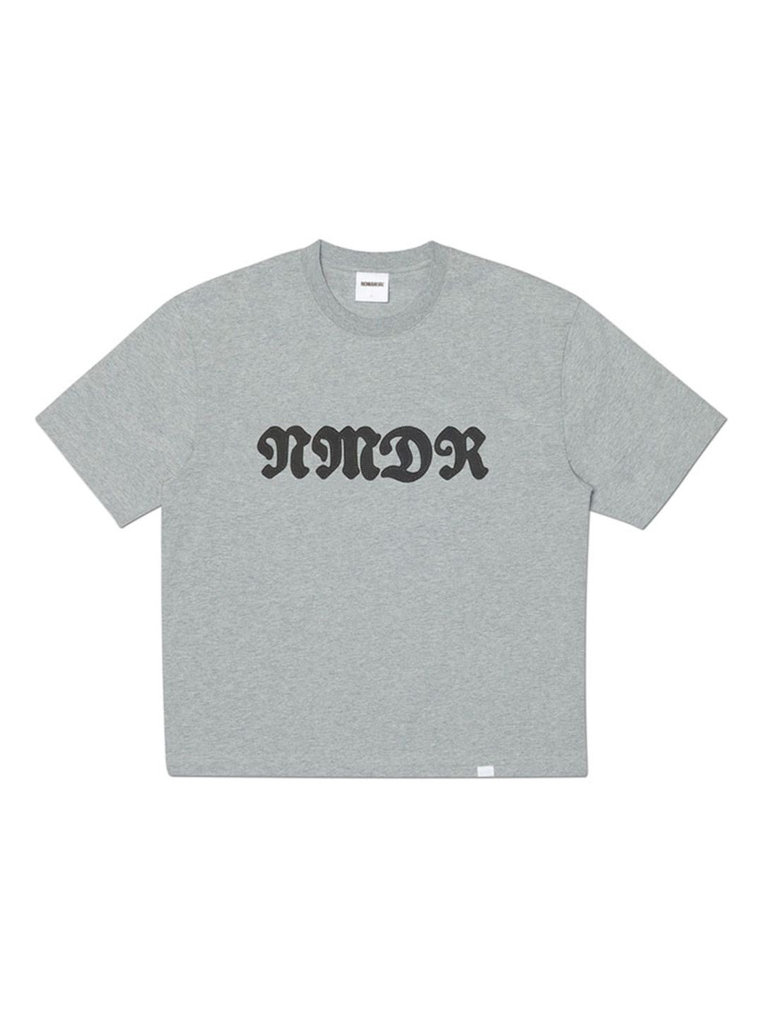 【NOMANUAL】WAFFLE PATCHED CROP T-SHIRT