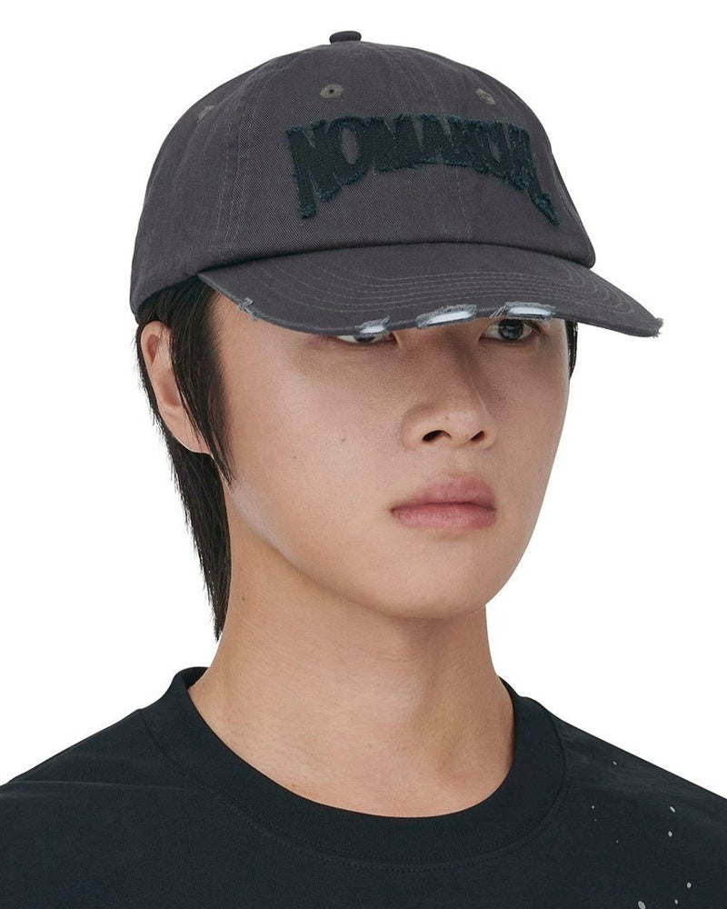 【NOMANUAL】N.P DAMAGED BALL CAP