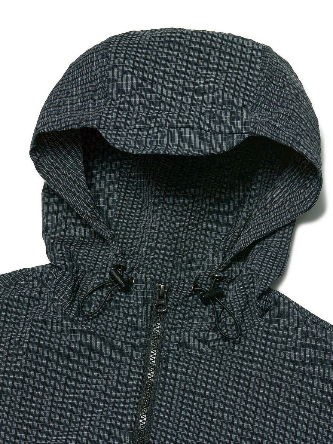 【NOMANUAL】HOODED CHECK WIND JACKET