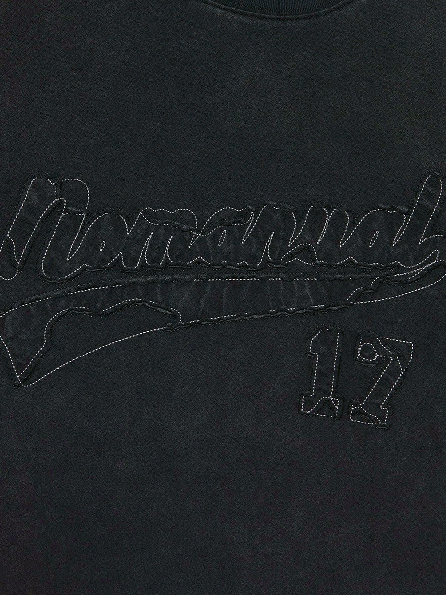 【NOMANUAL】APPLIQUE T-SHIRT