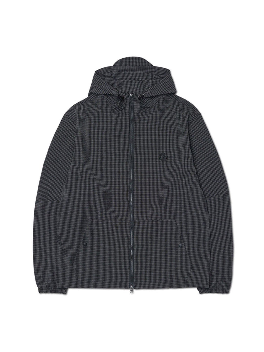 【NOMANUAL】HOODED CHECK WIND JACKET