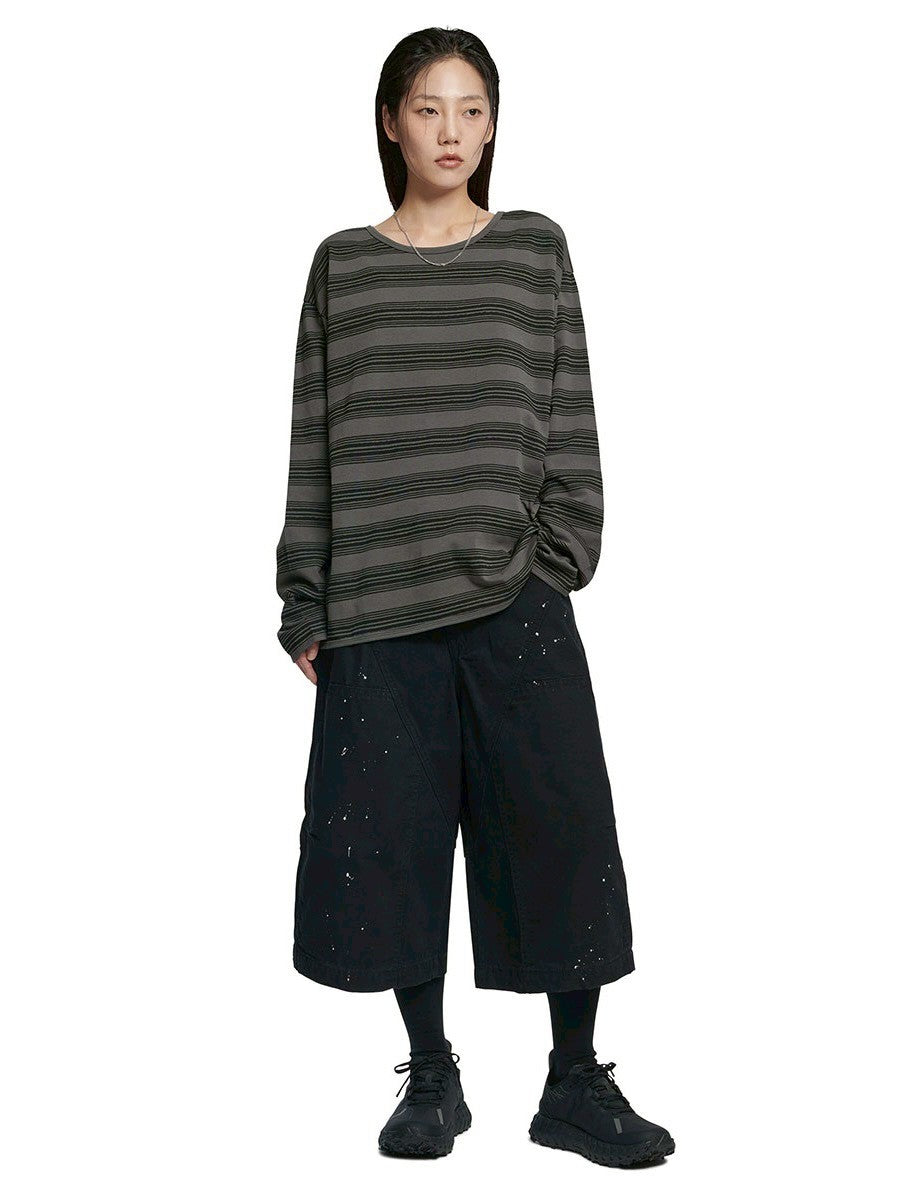 【NOMANUAL】PAINTED DOUBLE KNEE SHORTS
