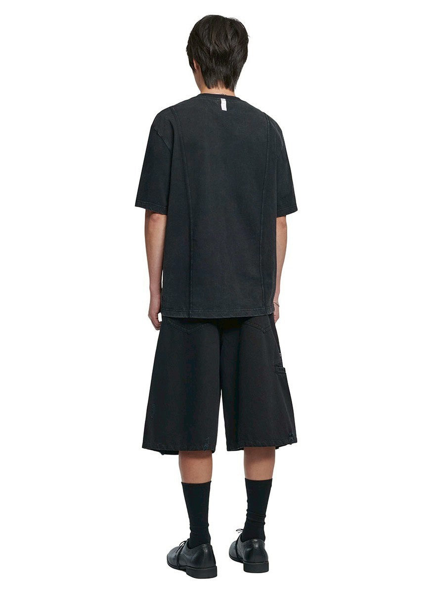 【NOMANUAL】CINCH BACK BERMUDA SHORTS