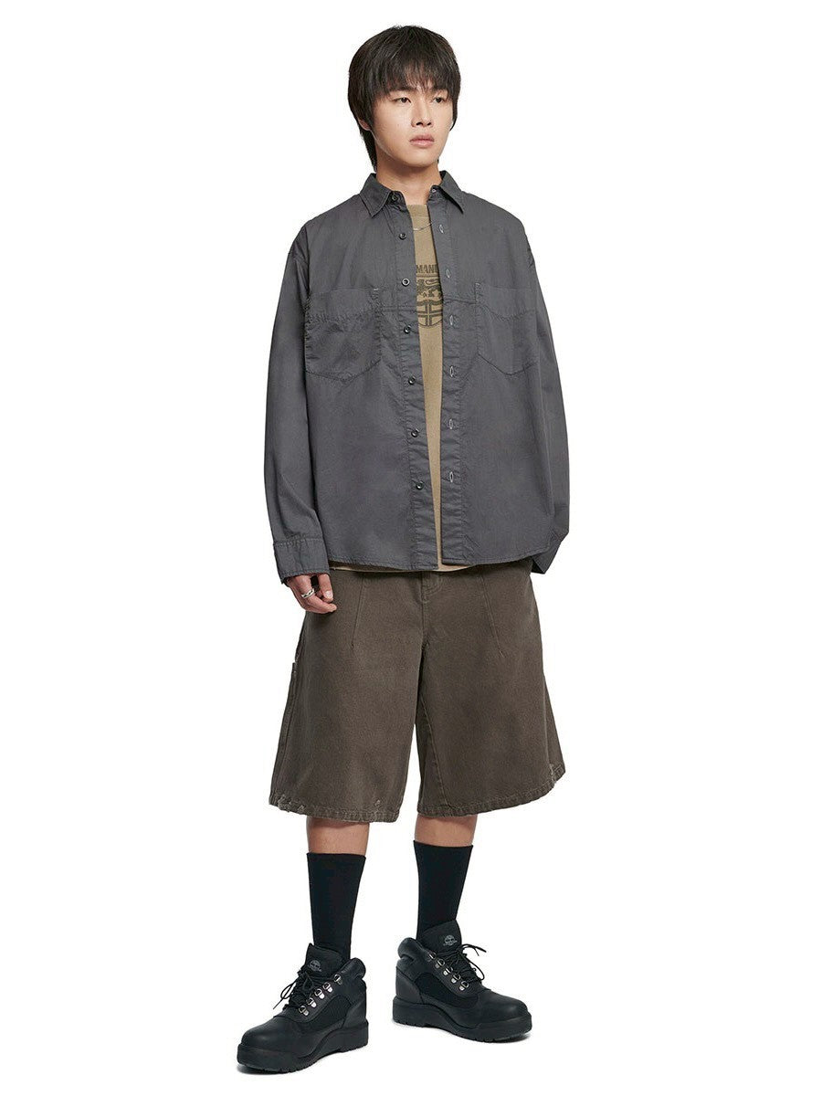 【NOMANUAL】OVERDYED SHIRT