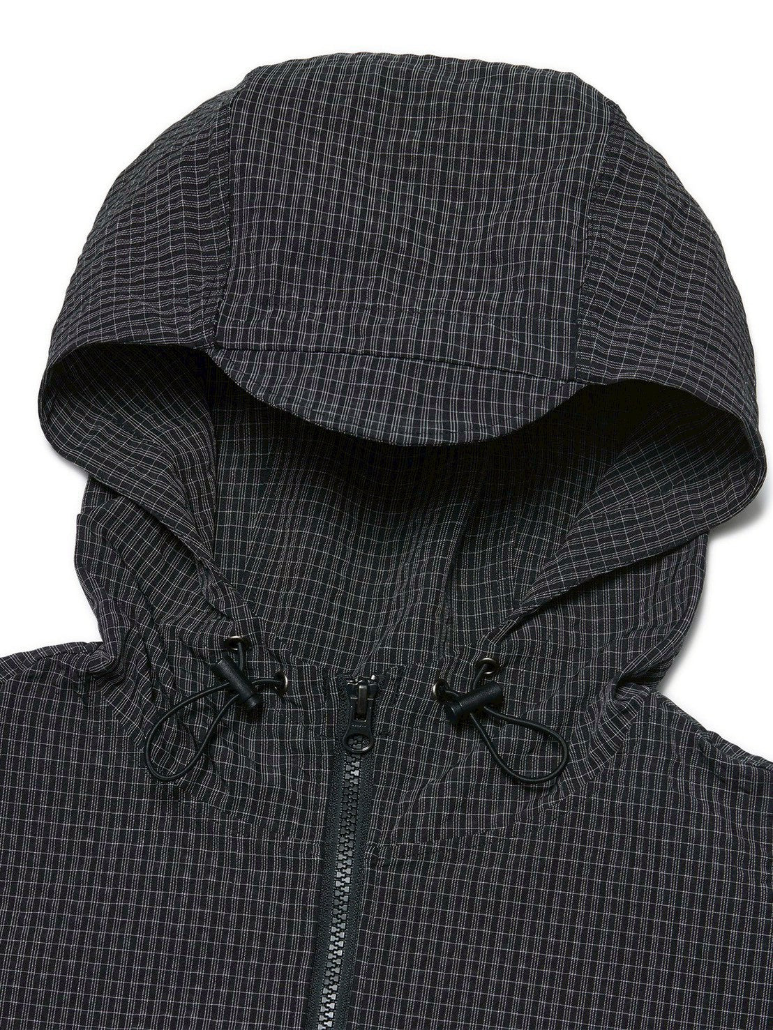 【NOMANUAL】HOODED CHECK WIND JACKET