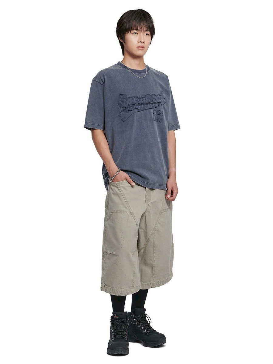 【NOMANUAL】APPLIQUE T-SHIRT