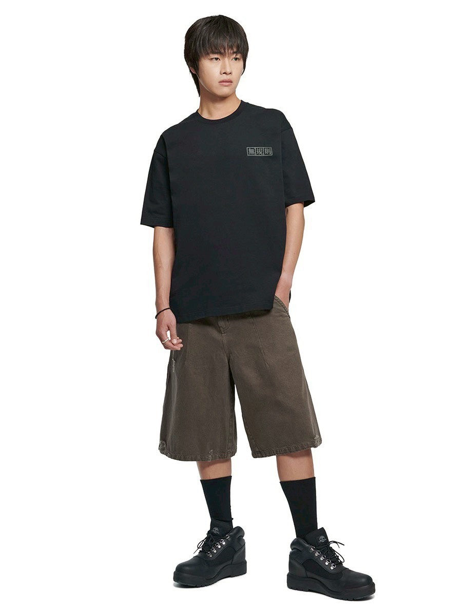 【NOMANUAL】CINCH BACK BERMUDA SHORTS