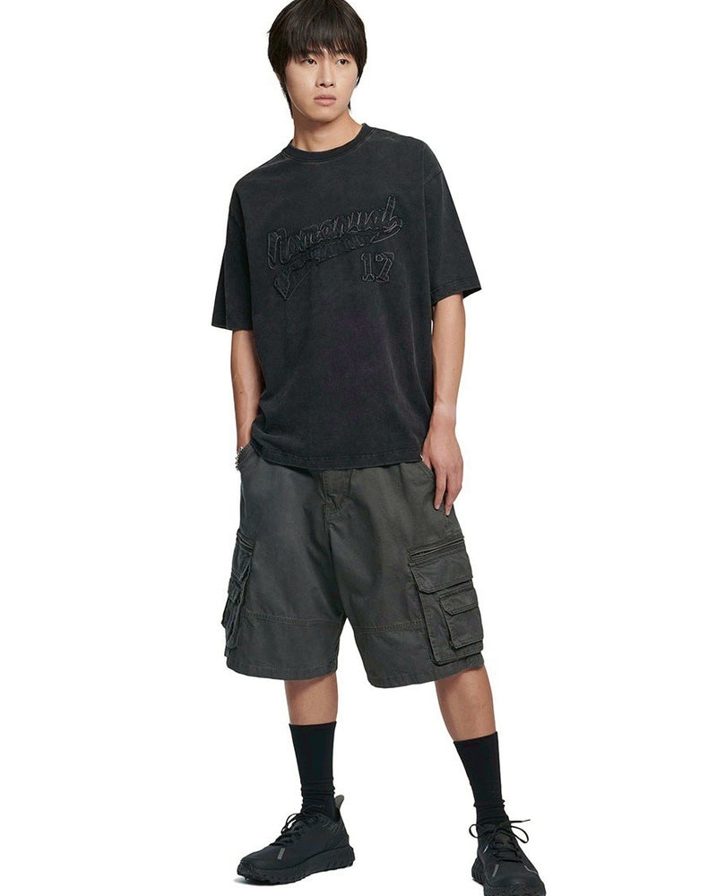 【NOMANUAL】APPLIQUE T-SHIRT
