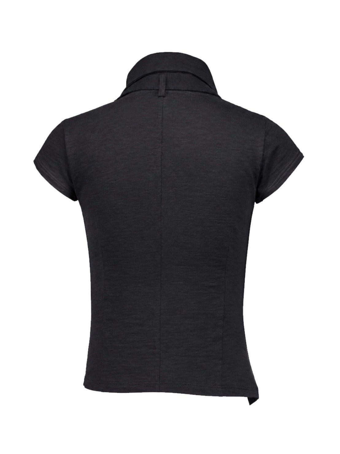 【NOT KNOWING】Drape Button Shirring Top