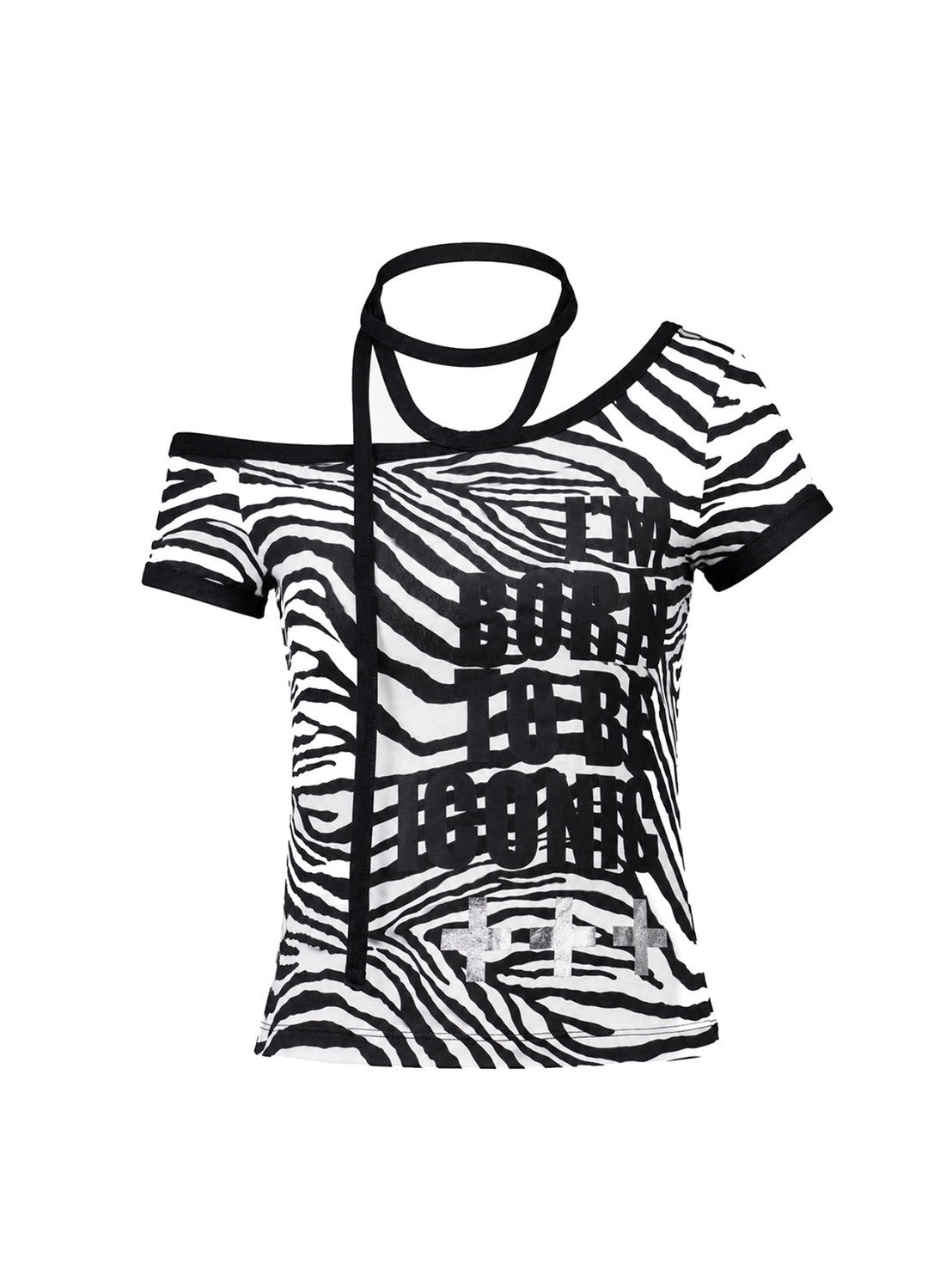 【NOT KNOWING】One Shoulder Ringer Top