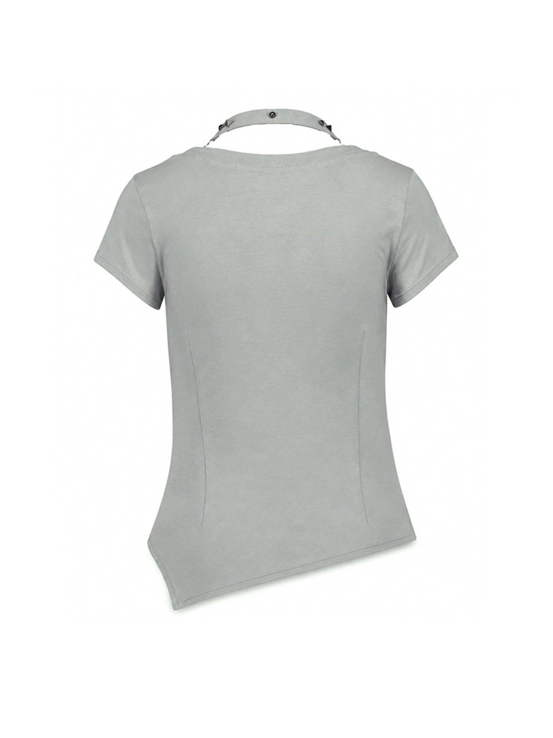 【NOT KNOWING】Ribbon Drape Stud Top