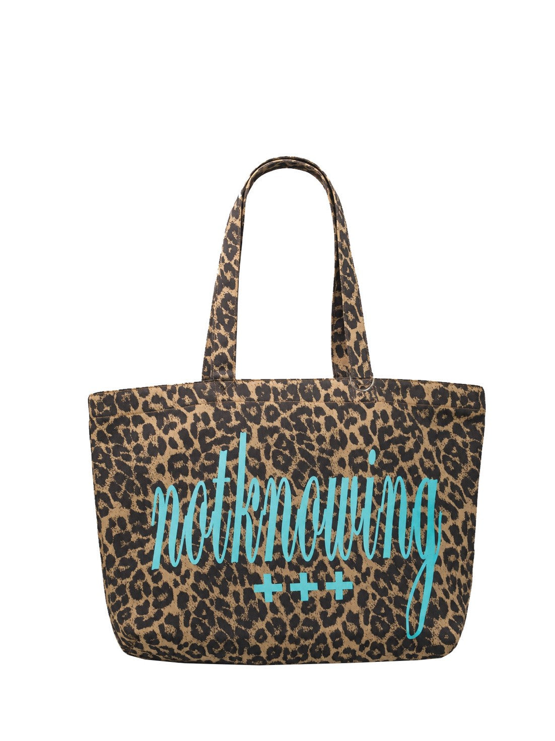 【NOT KNOWING】Big Logo Cotton Tote Bag