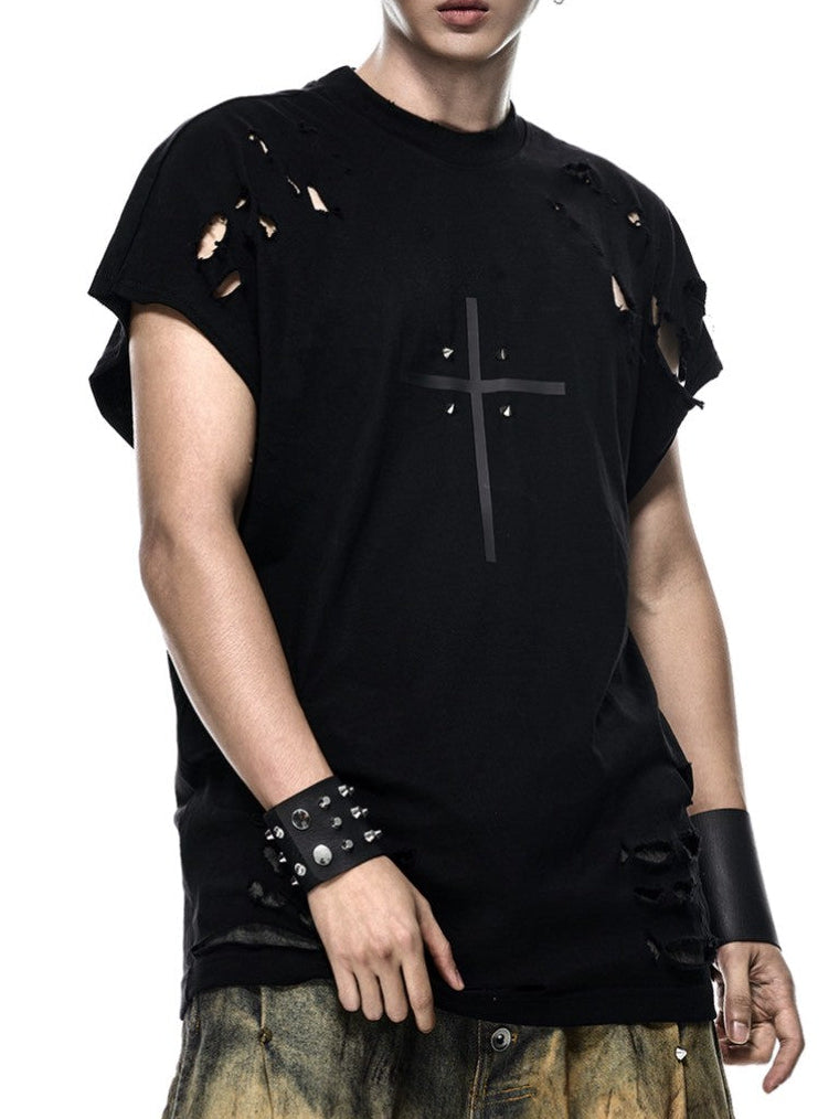 【RICH】Ripped T Tanktop