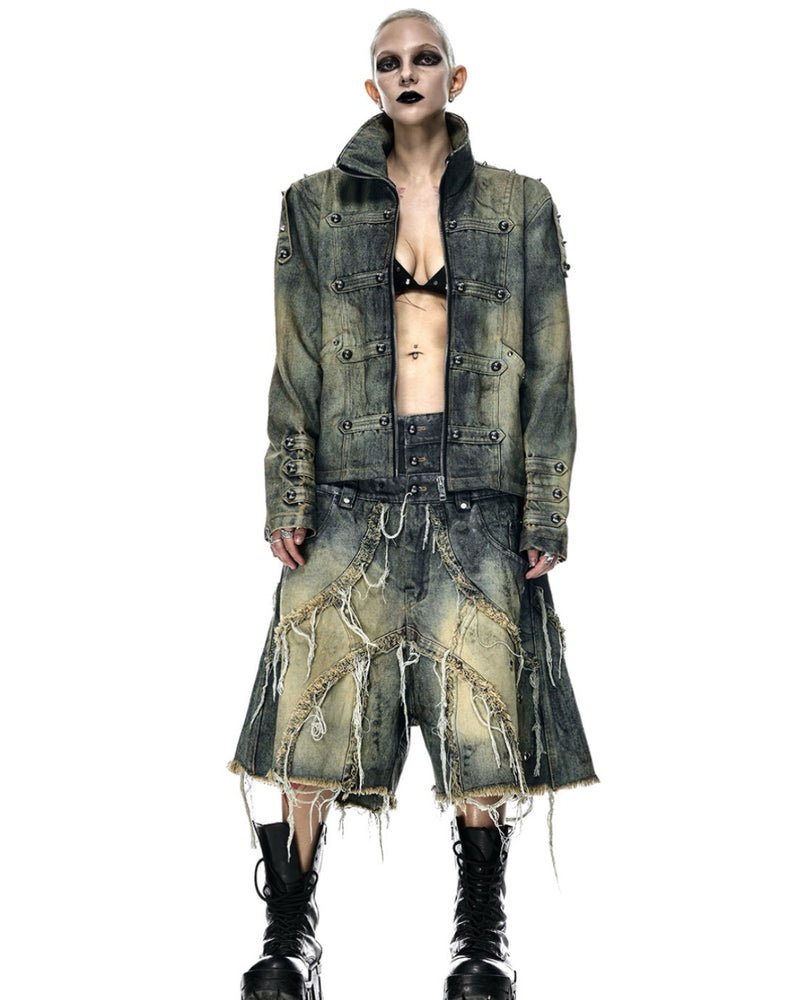 【RICH】VAMP DIRT WASHED SHORT