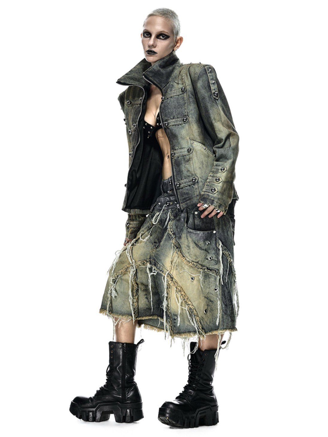 【RICH】VAMP DIRT WASHED SHORT