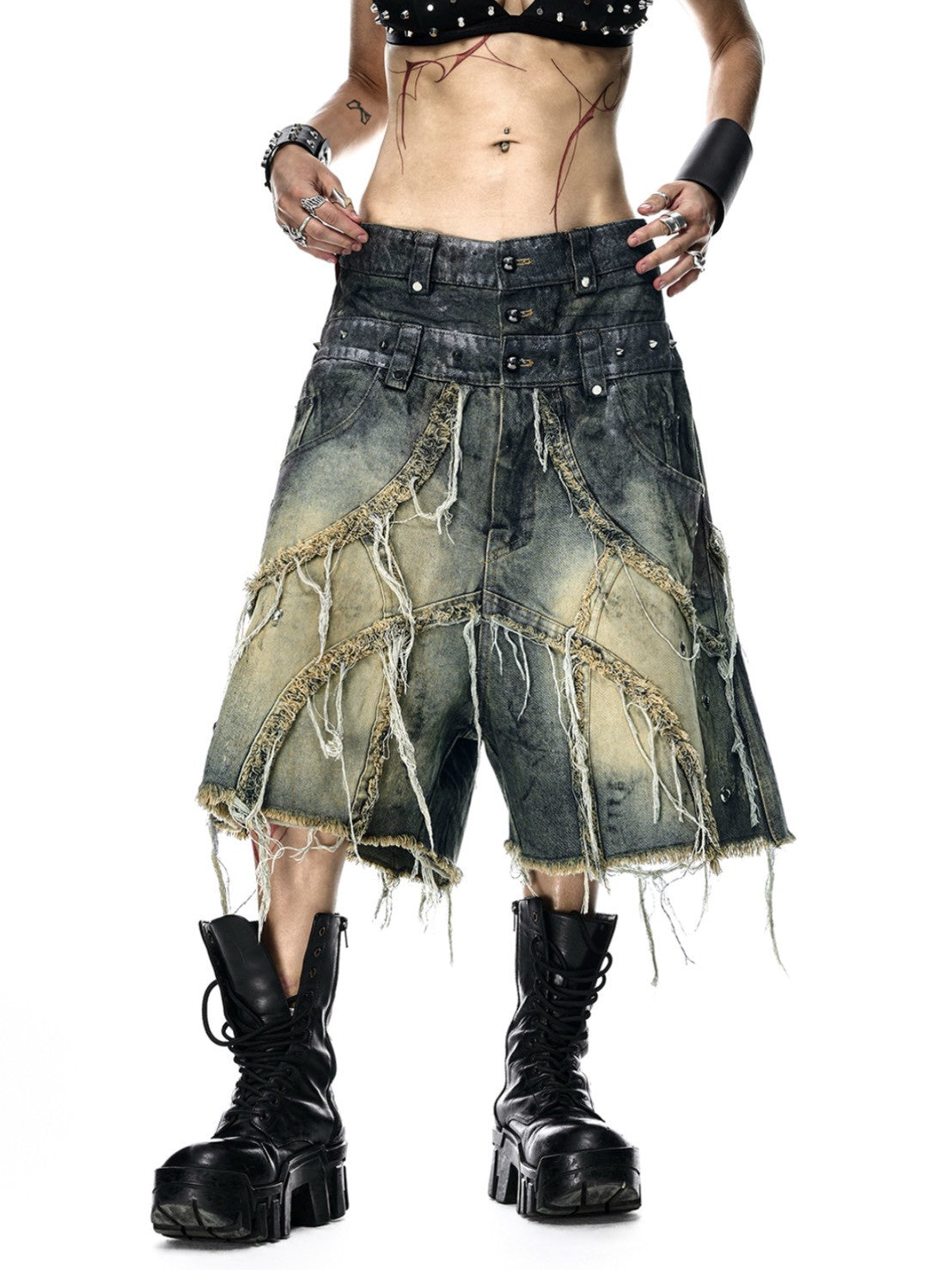 【RICH】VAMP DIRT WASHED SHORT