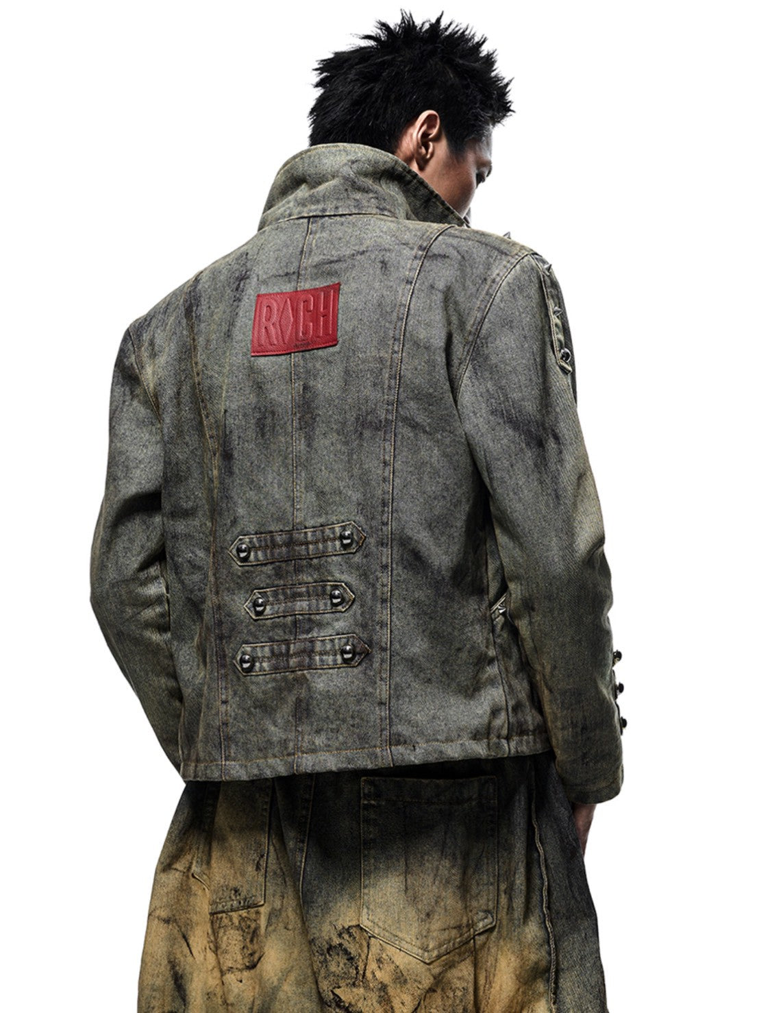 【RICH】NAPOLEON DIRT WASHED DENIM JACKET