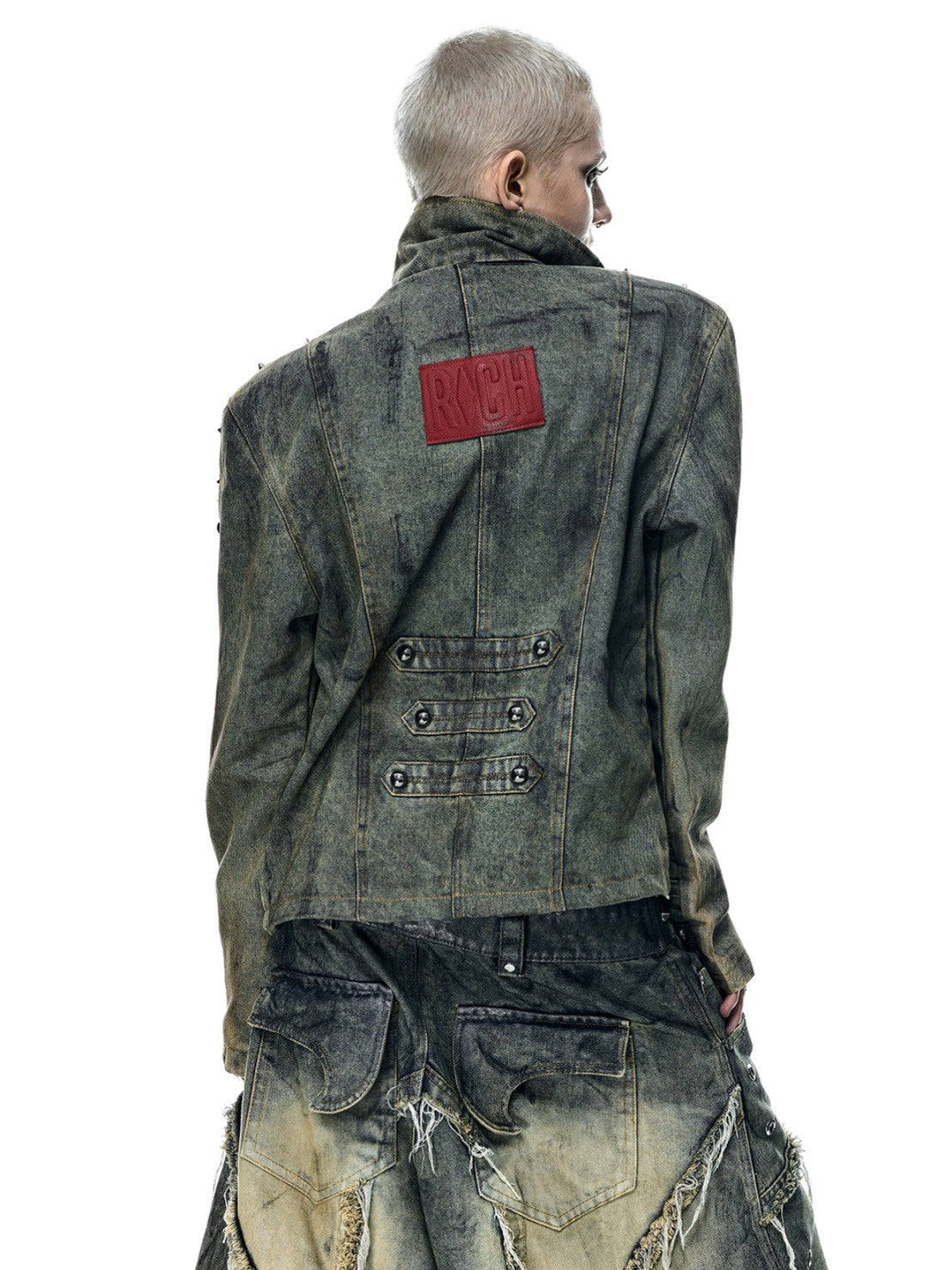 【RICH】NAPOLEON DIRT WASHED DENIM JACKET