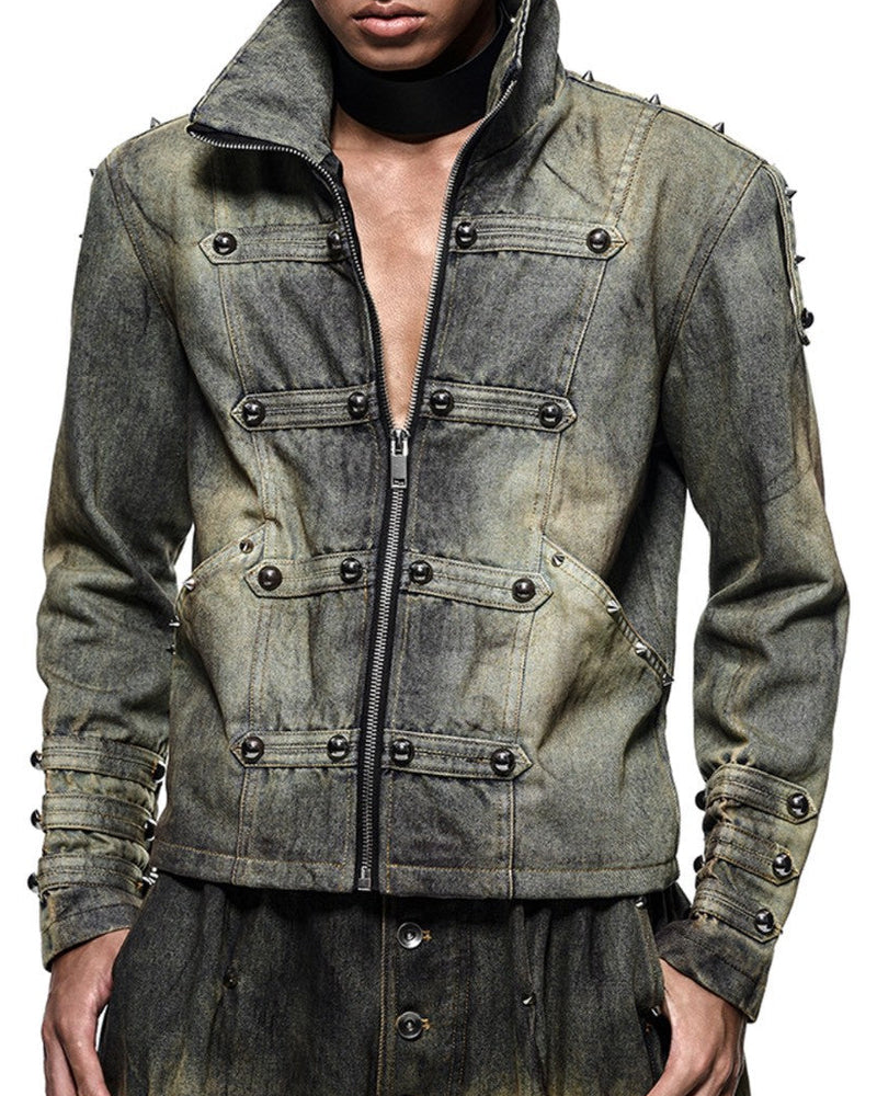 【RICH】NAPOLEON DIRT WASHED DENIM JACKET