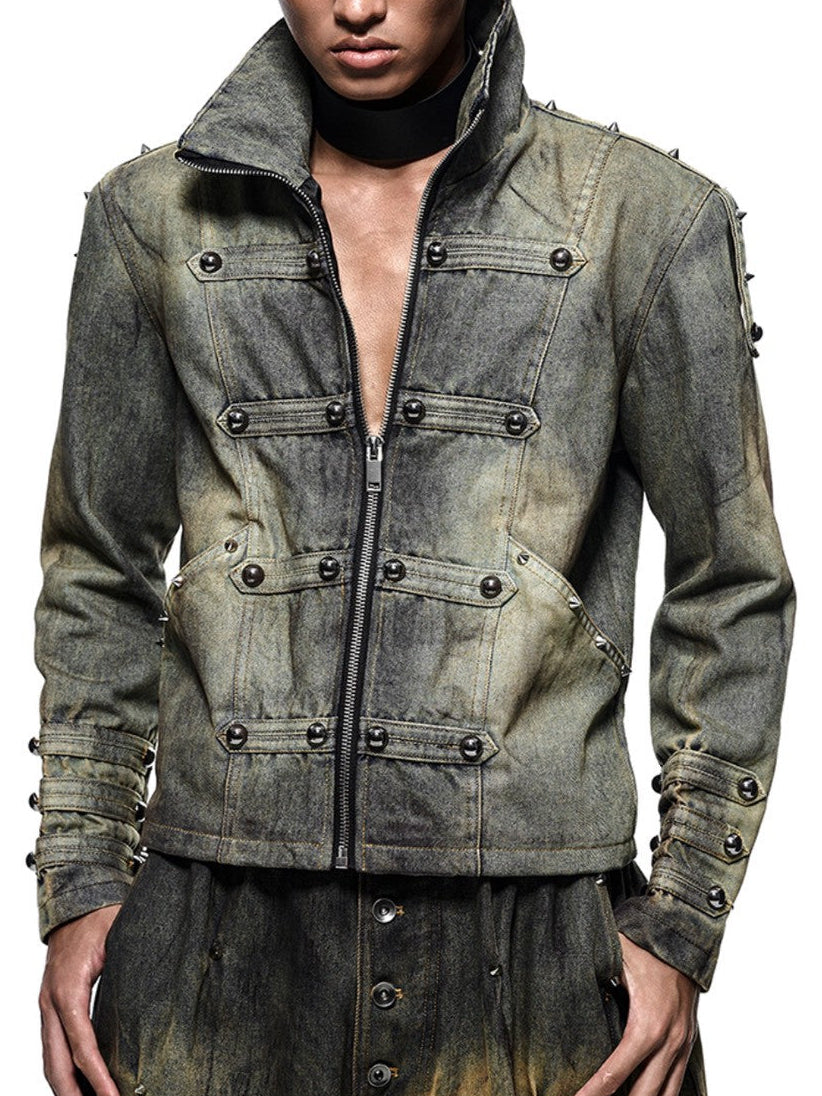 【RICH】NAPOLEON DIRT WASHED DENIM JACKET