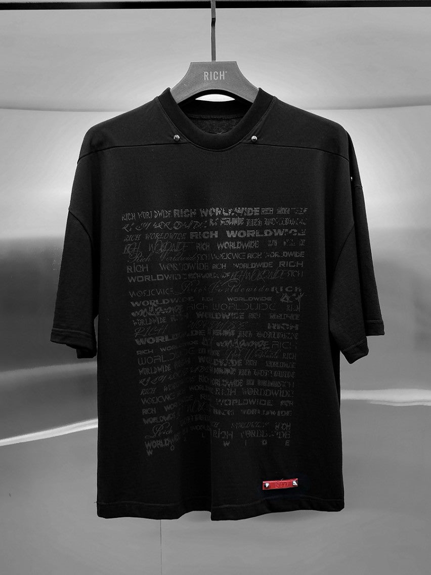 【RICH】Logo Printed Oversize T-shirt