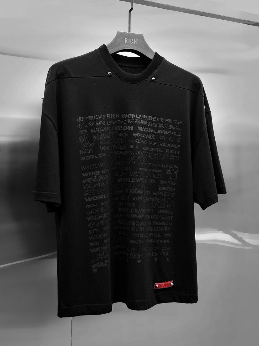 【RICH】Logo Printed Oversize T-shirt