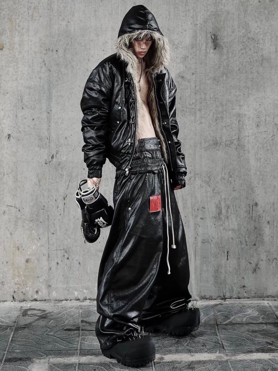 【RICH】Wide Leg Boxing Pant