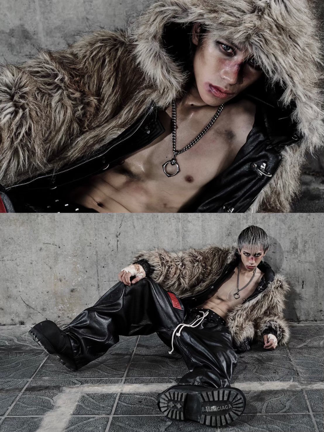 【RICH】Wide Leg Boxing Pant