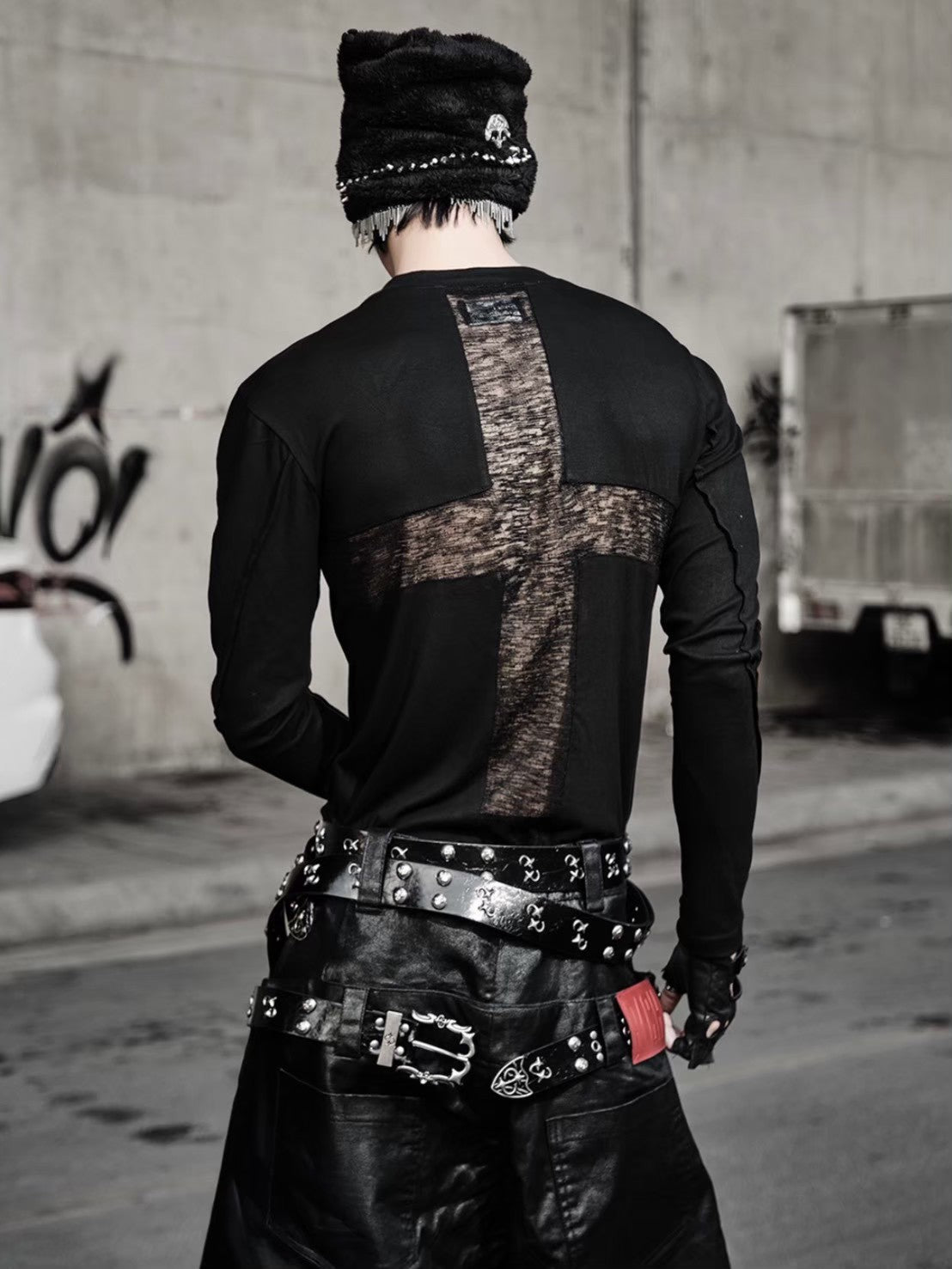 【RICH】Riveted Cross Slim Longsleeve