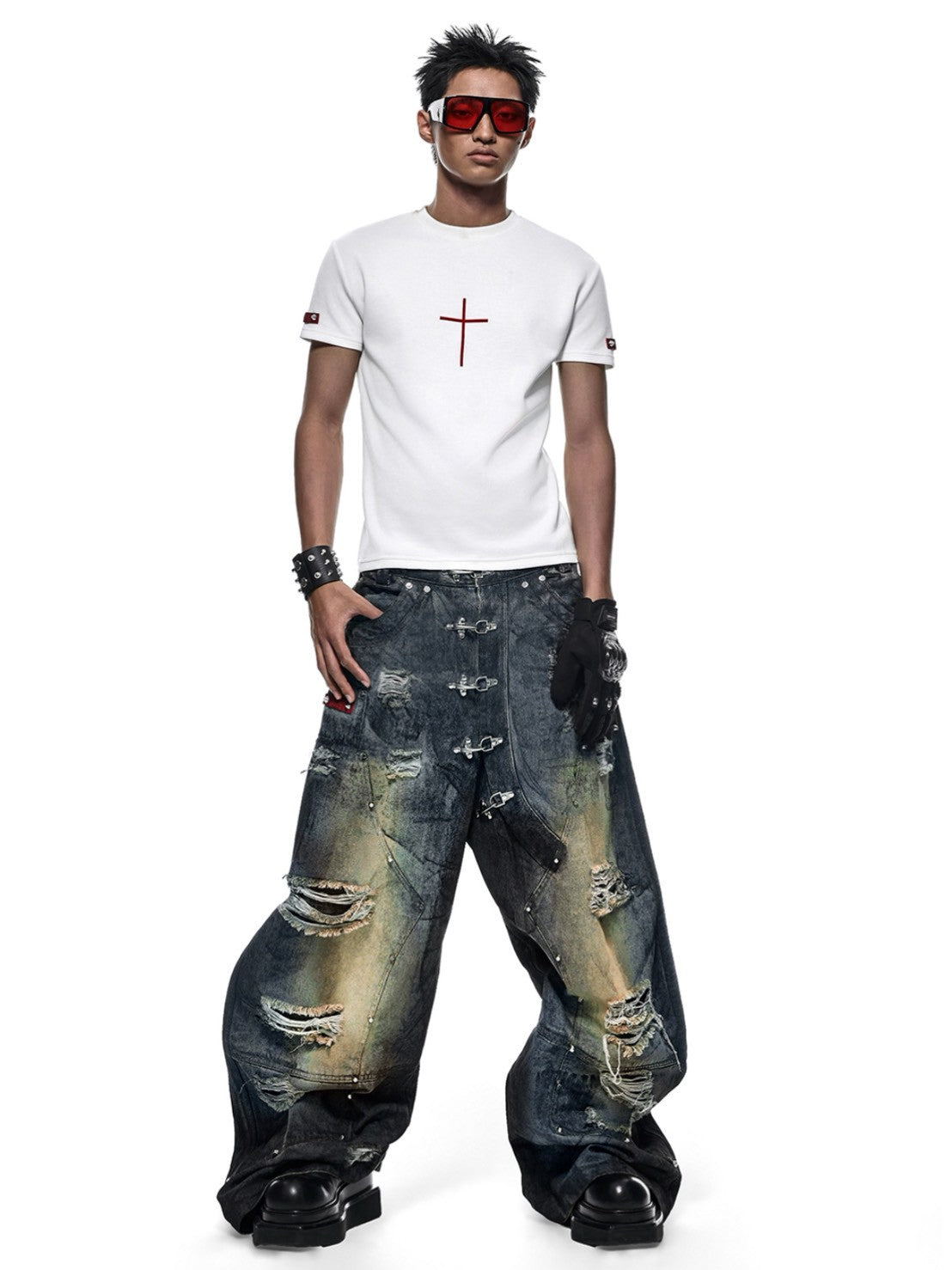 【RICH】Drknss Club Cross T-shirt
