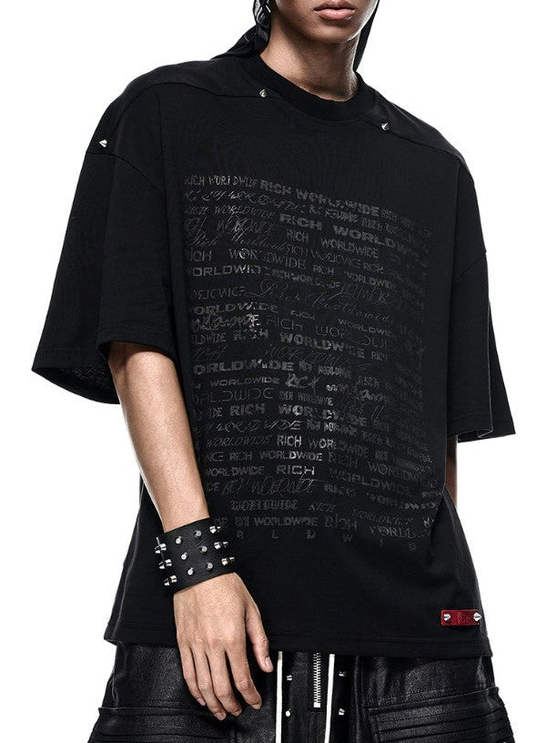 【RICH】Logo Printed Oversize T-shirt