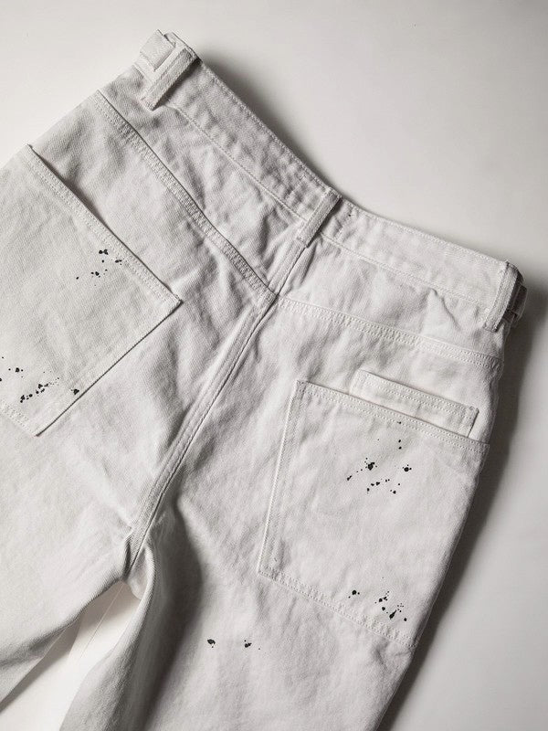 【roaringrad】Painting Denim Bermuda Pants