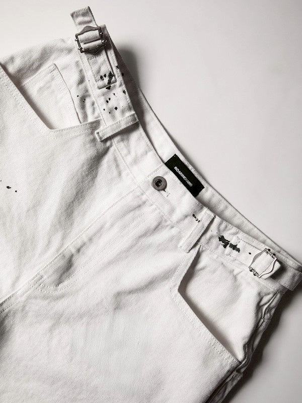 【roaringrad】Painting Denim Bermuda Pants
