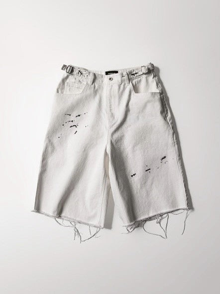 【roaringrad】Painting Denim Bermuda Pants