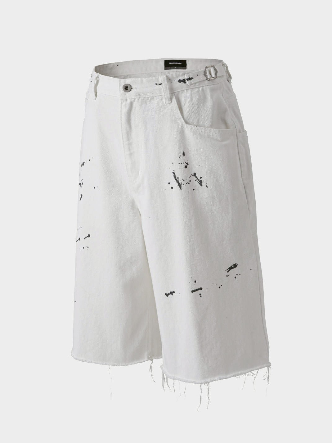 【roaringrad】Painting Denim Bermuda Pants