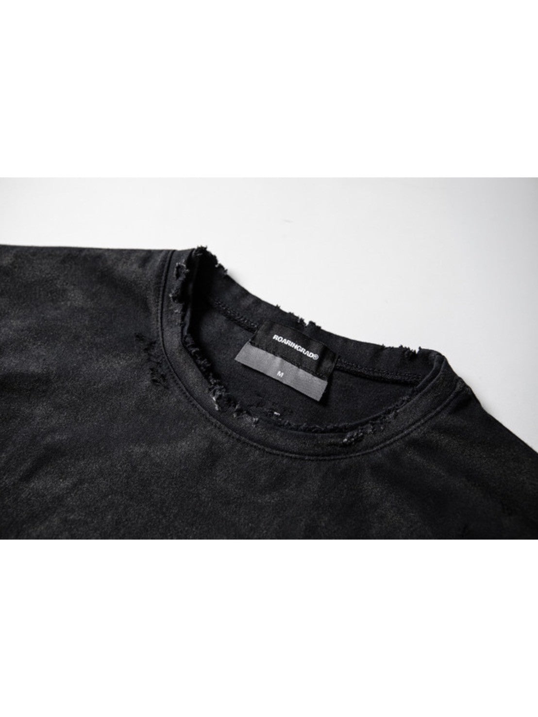 【roaringrad】Washed Destroyed T-shirt