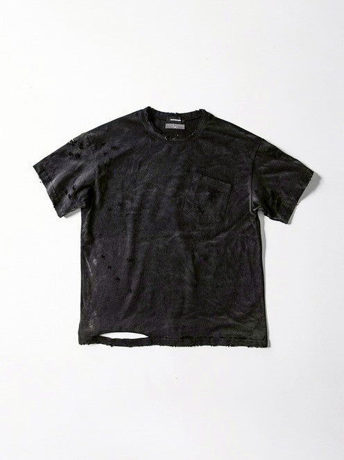 【roaringrad】Washed Destroyed T-shirt