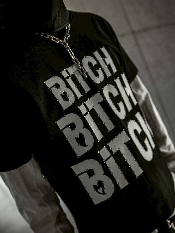 【roaringrad】Crystal Stud T-Shirt