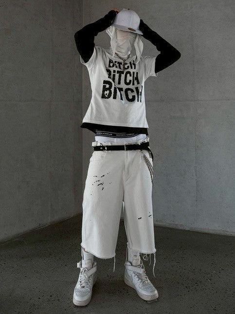 【roaringrad】Crystal Stud T-Shirt