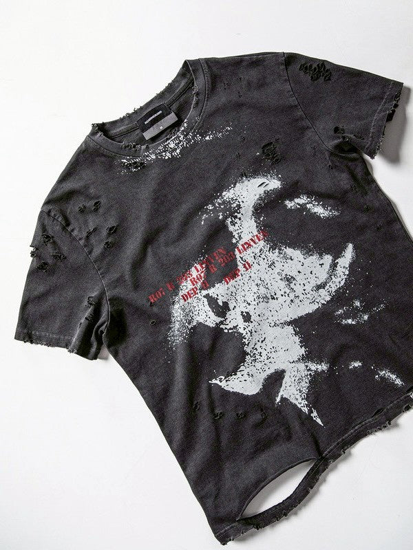 【roaringrad】Frayed Scatter T-shirt