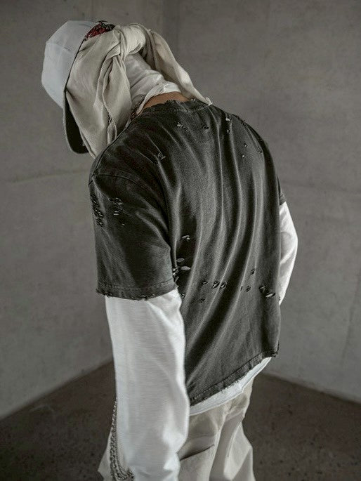 【roaringrad】Frayed Scatter T-shirt