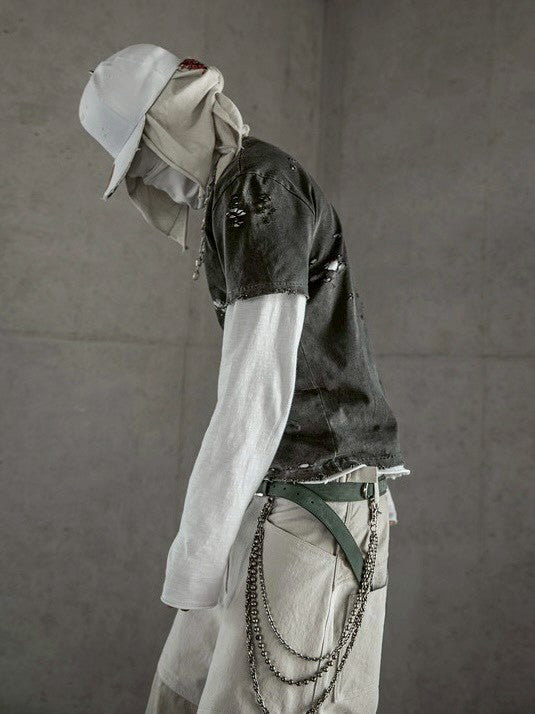 【roaringrad】Frayed Scatter T-shirt
