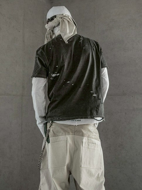 【roaringrad】Frayed Scatter T-shirt