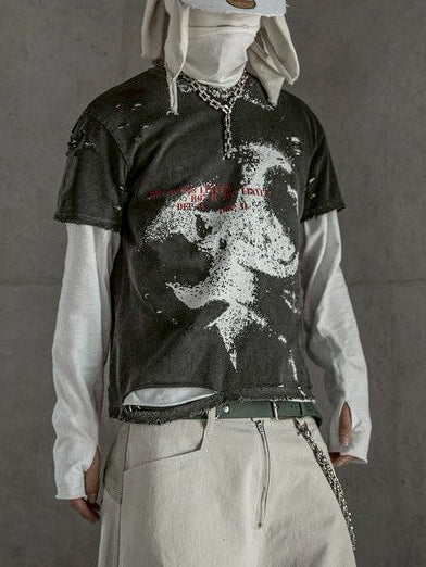 【roaringrad】Frayed Scatter T-shirt