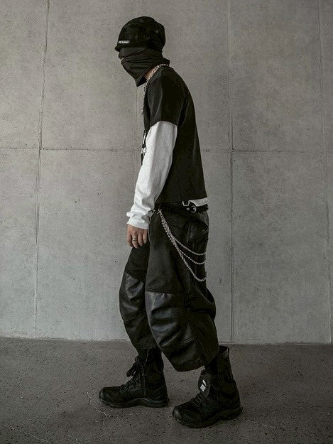 【roaringrad】Layered knee Bermuda Pants