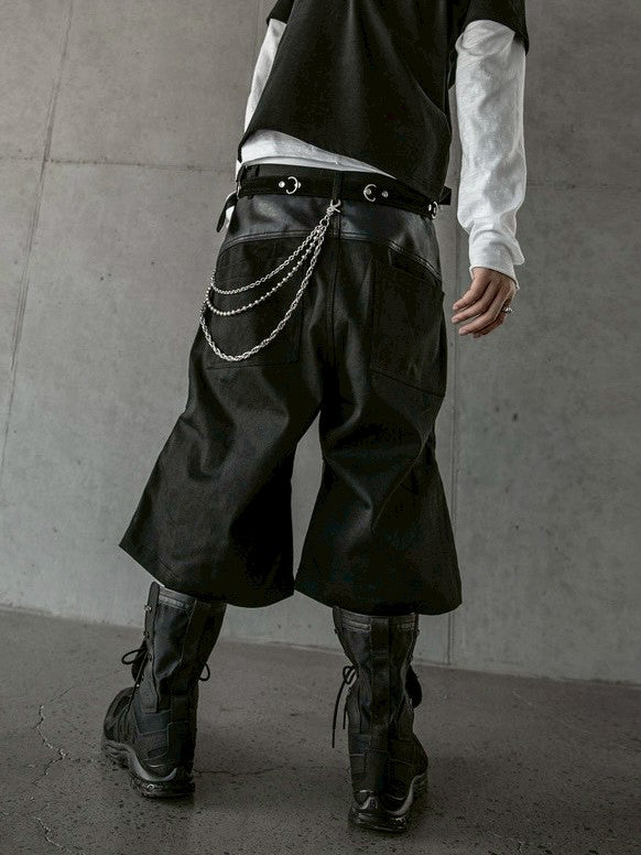 【roaringrad】Layered knee Bermuda Pants