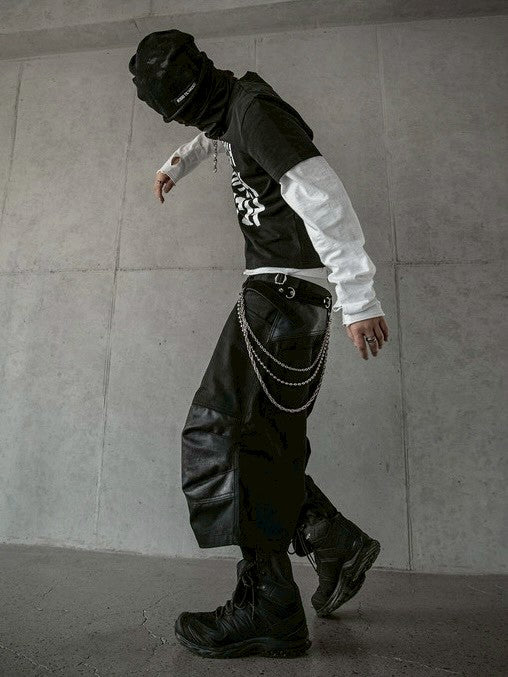 【roaringrad】Layered knee Bermuda Pants