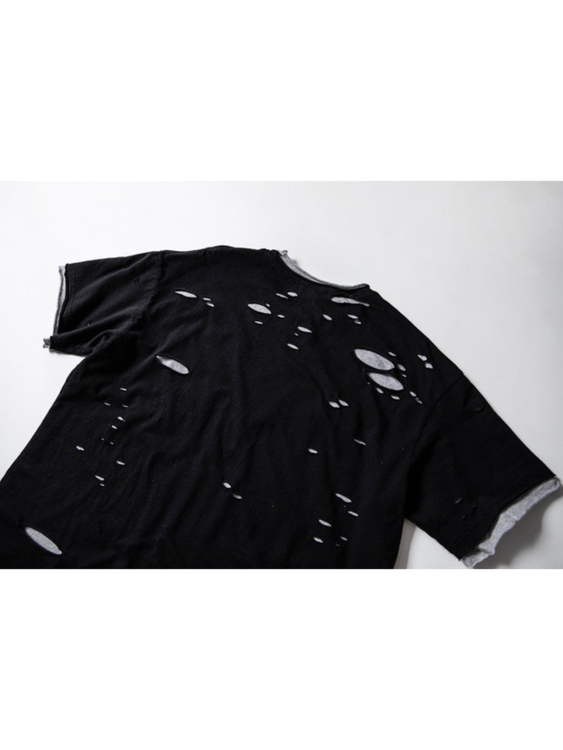 【roaringrad】Double Layered Damage T-Shirt