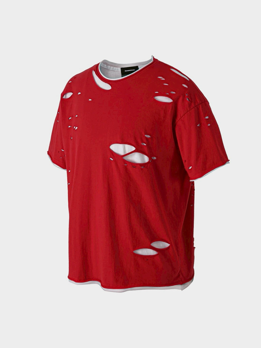 【roaringrad】Double Layered Damage T-Shirt
